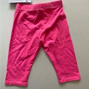 NWT LA MADE MINI Hot Pink Cropped Leggings - Size 24M